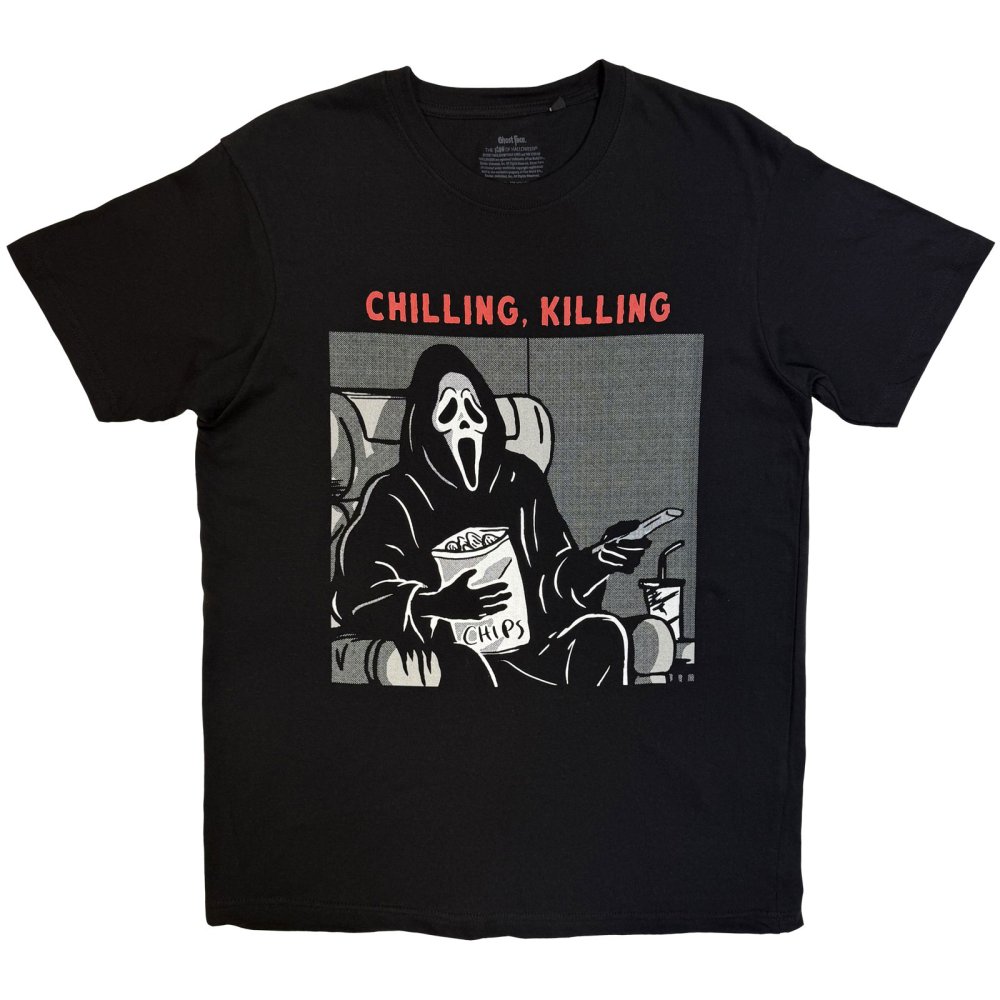 Scream Ghostface - Chilling, Killing Mens Tshirt - Black